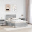 VidaXL vidaXL Bed Frame Grey Sonoma 120 x 190 cm Solid Pine Wood 4