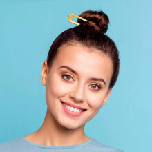 (Gold, Large) Vintage French U-Shaped Hair Pins for Women