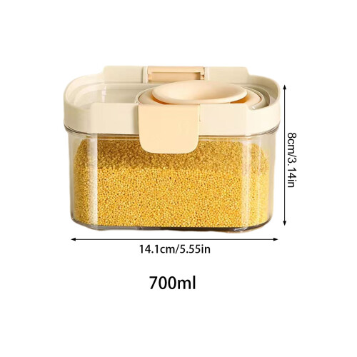 (700ML) Luftdichtes Vorratsglas mit Silikon-Dichtung