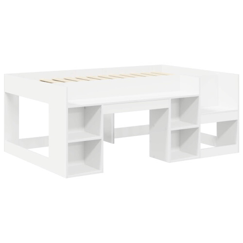 VidaXL vidaXL Bed with Tunnel 4 pcs White and Blue Engineered Wood 2