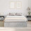 VidaXL vidaXL Storage Bed Frame Concrete Grey 150 x 200 cm Engineered Wood 3