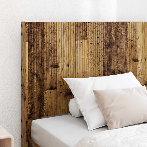 VidaXL vidaXL Bed Frame with Storage and Headboard Old Wood 75 x 190 cm 2
