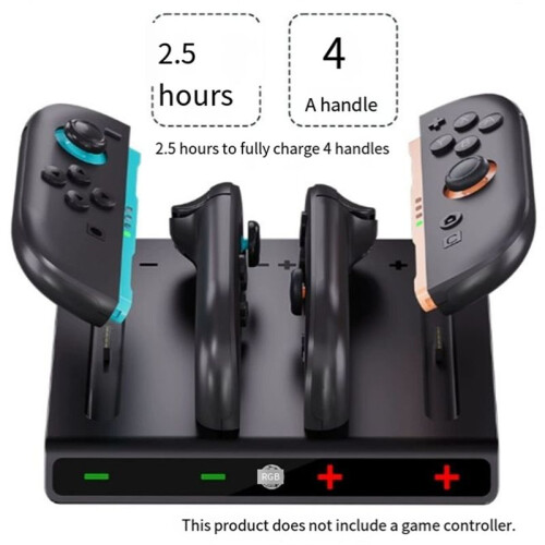 For  2 Charging Dock for  Joy Con 2 Controllers, 2 JoyCons Charger Dock Charging Station 2