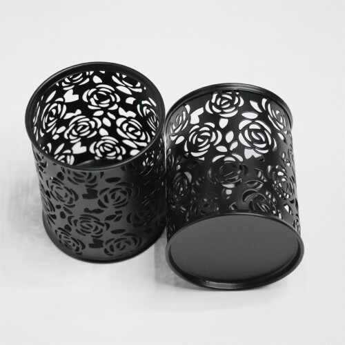 (Black) Metal Rose Stifthalter - Büro Geschenk