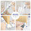 VOUNOT 2 Pack Double Sided Draught Excluder 96cm Under Door Draft Stopper, White 5