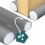 VOUNOT 4 Pack Double Sided Draught Excluder 96cm Under Door Draft Stopper, Grey 1