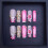 (A, L) Ongles 3D Fleurs Mariage Légers Élégants 3