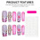 (A, L) Ongles 3D Fleurs Mariage Légers Élégants 6