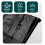 VOUNOT Lawn Edgnig Border 5.35m, Stone Effect Plastic Edging 35pcs, Black 4