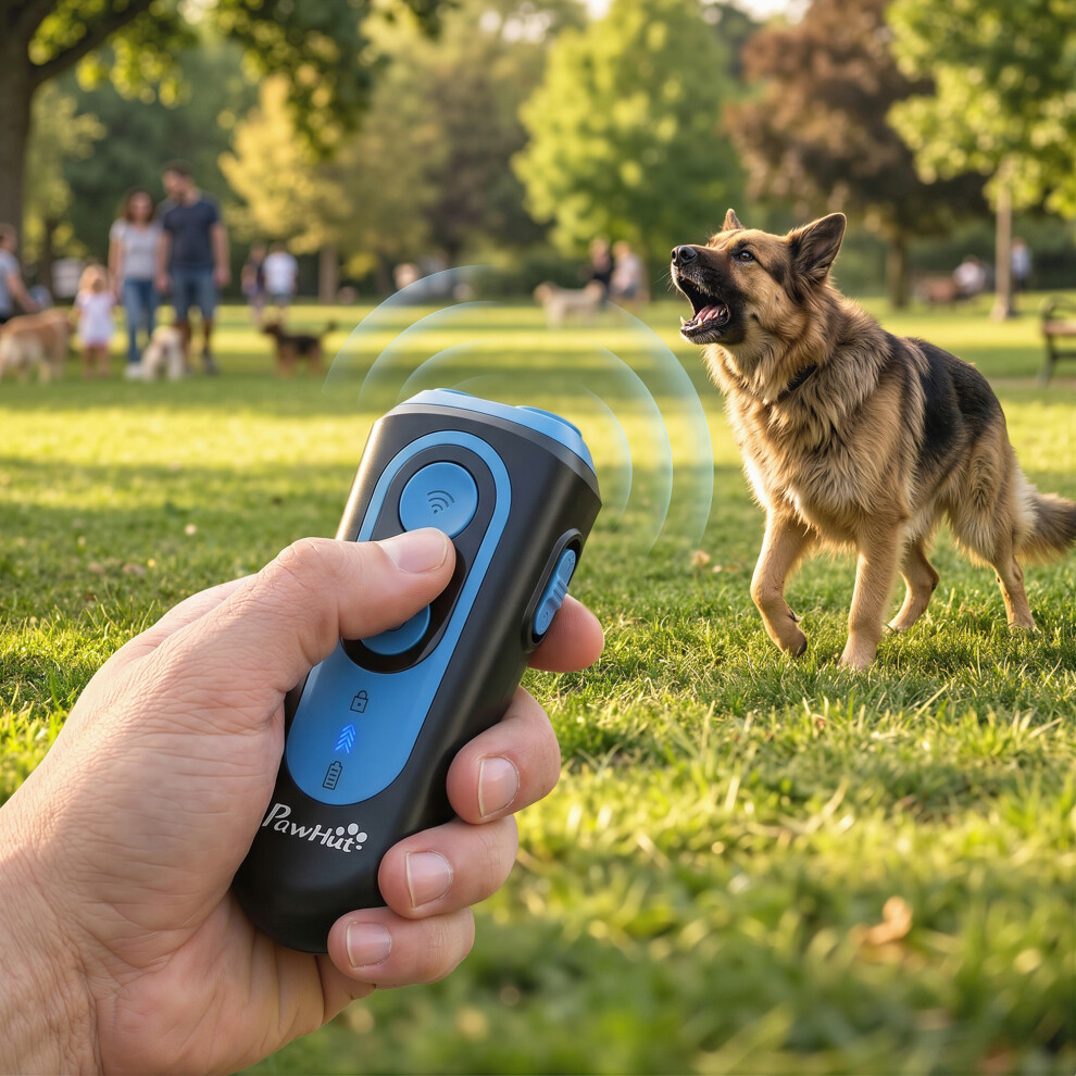 Pawhut Anti Barking Device For Dogs, Ultrasonic Stop Dog Barking Device
