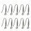 Stainless Steel Spring Earrings Secure Locking Mechanism For 1