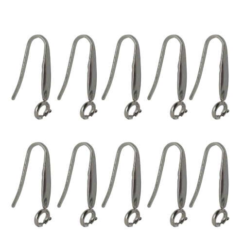 Stainless Steel Spring Earrings Secure Locking Mechanism For