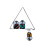 (65212002A) Pendentif Oiseau Coloré - Cadeau Noël 1