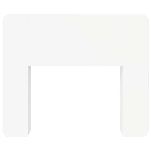 VidaXL vidaXL Headboard Cabinet with Storage White Engineered Wood 2