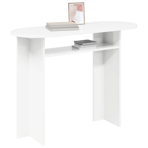 VidaXL vidaXL Console Table White 100 x 39.5 x 75 cm Engineered Wood 2