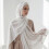 Stylish Muslims Headscarf Delicate Floral Patterns-Gray 8
