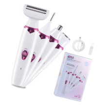 Rechargeable Body Hair Shaver Multifunctional Electric-White