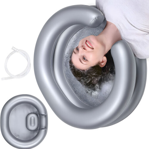 Expandable Inflatable Hair Wash Container Ideal For Disabled