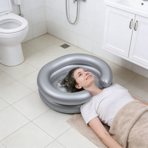 Expandable Inflatable Hair Wash Container Ideal For Disabled 2