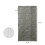 Stylish Grey Black Over Door Hanging Solution With 18-Black 4