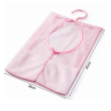 (pink) Kitchen, bathroom, clothesline storage, dry doll pillow rack, mesh shower bag hook storage rack