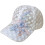(White, Adjustable) Blumen-Spitze Baseballkappe mit UV-Schutz 1