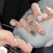 (XS) Short Press on Nails - Natural & Unbreakable for Manicure