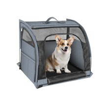 (Elegant Gray Single Cage) Wasserdichte Autositzabdeckung für Hunde & Katzen