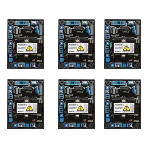 6X AS440 Generator Automatic Voltage Regulator Input AC 190-264V 4A Engine AVR Voltage Regulator Generator Accessories