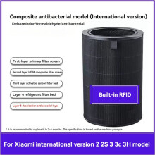 For Mijia Air Purifier 2 2s 3 3c 3h Composite Antibacterial Filter Replacement Parts Air Purifier Accessories
