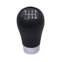 (6-speed) For Bmw Series Black Leather Manual Gear Shift Knob With Adapter 6-speed)