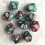 10Pcs/Set 10 Sided D10 Polyhedral Dices Numbers Dials Desktop Table Board Game PXPF,Style 2 3