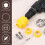 PVC Thread Maker Tool for Electric Drill, Dies Pipe Threader Plumbing Tool, PVC Pipe Threading Plumbing Kit A 6