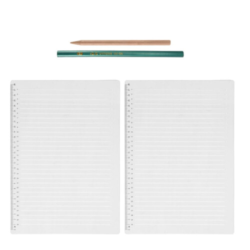 2 Pcs Plastic Straight  Stencil Template for Journaling Spacing  Lettering Guide 11 Inch Scale Writing Ruler