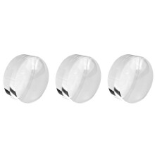 3pcs 2 Inch Magnifying Dome - Portable Paperweight 8X Magnifier Clear Reading Aid Magnifying Glass Dome Easy to Glide