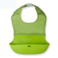 (green) Silic Bibs - , Travel Bibs Set