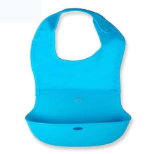 (blue) Silic Bibs - , Travel Bibs Set