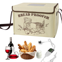 Electric Bread Proofer Box with Heater, Foldable Dough Fermentation Chamber with Smart Temperature Sensor & Timer for Bread, Sourdough, Pizza