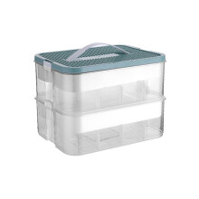 B Byggklossar Leksaker Förvaringslåda för Lock Tegelformad Plast Barnbehållare Kontainrar Diverse Stapelbar Organizer