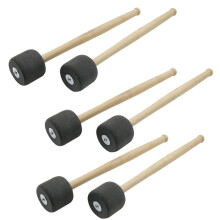 Grey 12.8 Inch Foam Rubber Drum Sticks, Bass Drum Sticks, Non-Slip Bass Percussion Sticks, Percussion Accessories