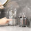 Makeup Brush Holder with Lid 360 Rotating Clear Dustproof Make  Brushes Container -C 6