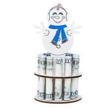 Christmas Money Jar Christmas Ornaments,Holiday Snowman Decoration Money Jar,Merry Christmas Fun Desktop Home Decoration