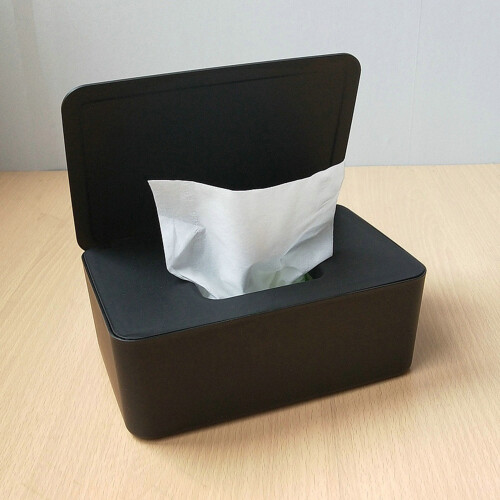 (Black) Boîte de Rangement Compacte pour Masques et Mouchoirs 1