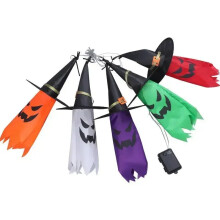 5 Pcs Halloween Witch Hat LED String Lights Colored Yard Garden Party Decor