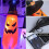 5 Pcs Halloween Witch Hat LED String Lights Colored Yard Garden Party Decor 6