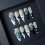 (A, XS) Ongles Pressés Élégants 10pcs Mariage 6