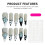 (A, XS) Ongles Pressés Élégants 10pcs Mariage 5