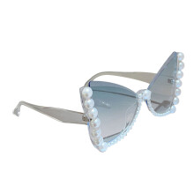 Stilvolle Schmetterlings-Sonnenbrille mit Perlen aus leichtem-2