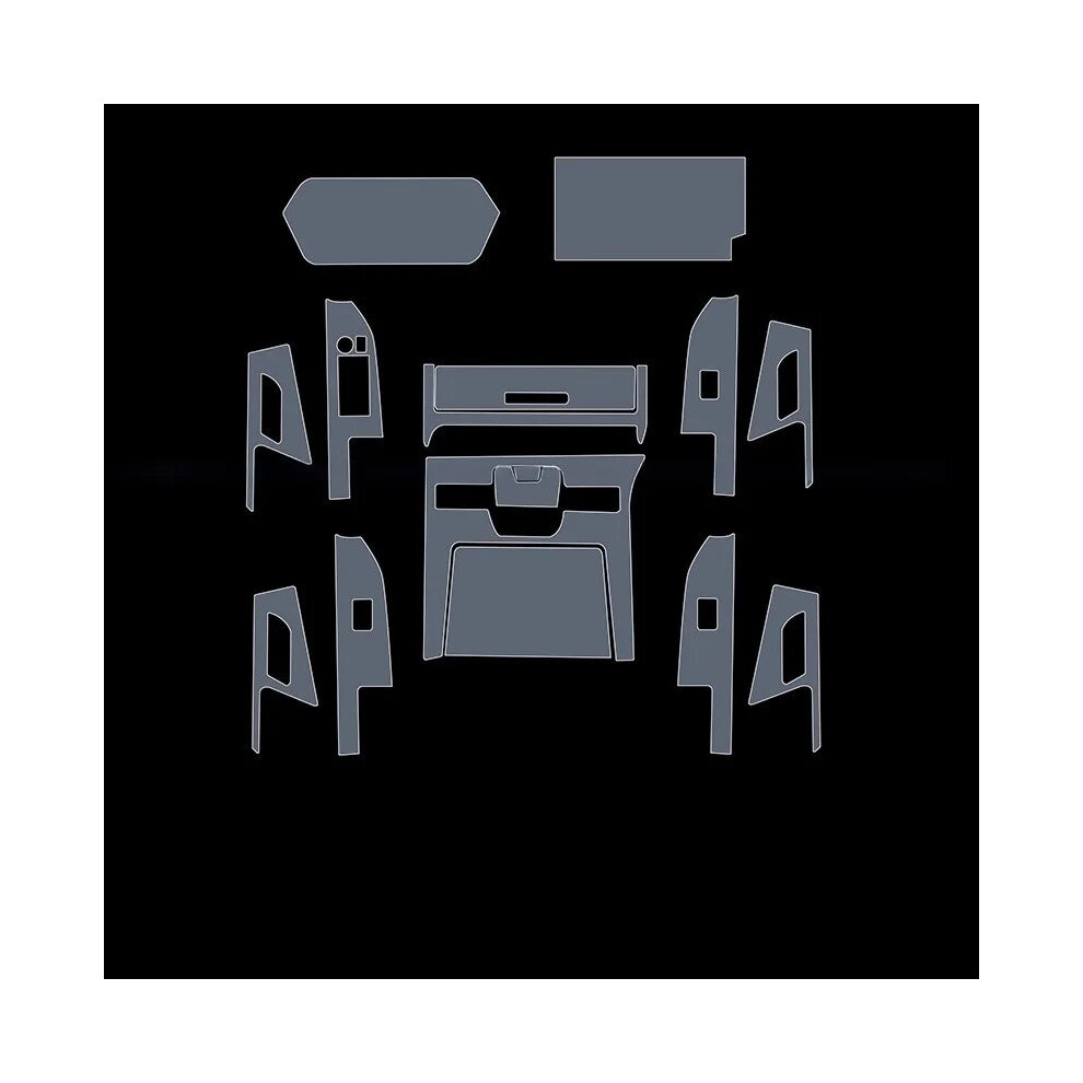 (Style Two Left) For Toyota Bz4x 2022-2025 Dashboard Multimedia Navigation Transparent Anti-Scratch Protection Film Modification 7025336636016