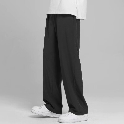 (LightGray,XL)Men Lightweight Summer Breathable Thin Pants With Straight Hem For Lifestyle Active 2